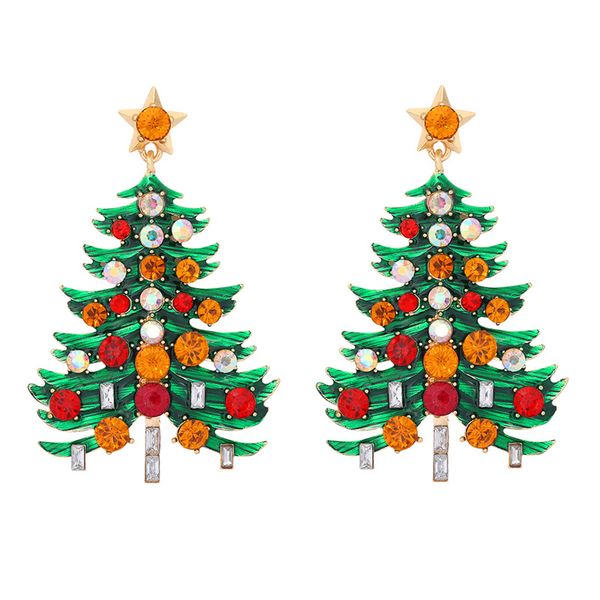christmas tree designer stud earrings personalized wild handmade alloy-tree alloy dripping oil diamond winding earring party holiday small f, Golden;silver
christmas tree designer stud earrings personalized wild handmade alloy-tree alloy dripping oil diamond winding earring party holiday small f, Golden;silver