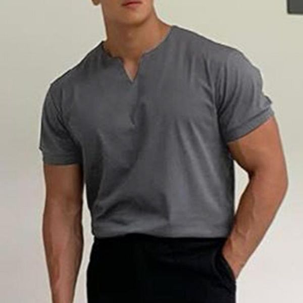 men's t-shirts 2021 arrived men shorts v neck breathable cotton blend sport gym slim fits t-shirt male skinny casual summer tshirt, White;black
men's t-shirts 2021 arrived men shorts v neck breathable cotton blend sport gym slim fits t-shirt male skinny casual summer tshirt, White;black