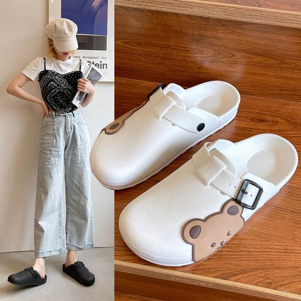 sandals baotou half slippers women's summer wear thick-soled and fashion net red wild square buckle side bear non-slip, Black
sandals baotou half slippers women's summer wear thick-soled and fashion net red wild square buckle side bear non-slip, Black