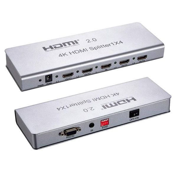 audio cables & connectors 1x4 2.0 splitter 1 in 4 out 3d switcher support 4k/60hz hdcp2.2 edid rs232 for hdtv pc dvd projector
audio cables & connectors 1x4 2.0 splitter 1 in 4 out 3d switcher support 4k/60hz hdcp2.2 edid rs232 for hdtv pc dvd projector