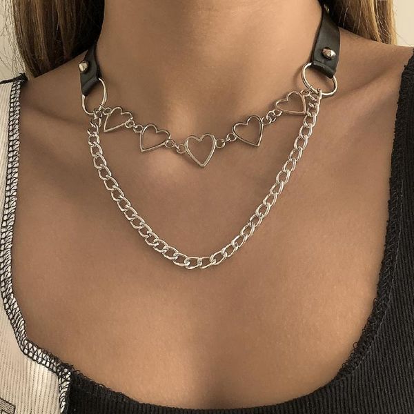 chokers cosysail punk gothic hollow heart choker necklaces for women trendy rivet pu leather collar necklace statement party jewelry, Golden;silver
chokers cosysail punk gothic hollow heart choker necklaces for women trendy rivet pu leather collar necklace statement party jewelry, Golden;silver