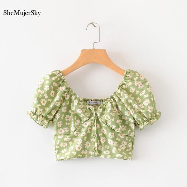 women's blouses & shirts shemujersky women short floral print elastic sleeve v-neck buttons summer 5 colors womens blusas, White
women's blouses & shirts shemujersky women short floral print elastic sleeve v-neck buttons summer 5 colors womens blusas, White