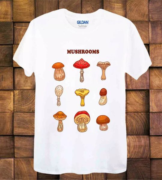 mushroom lovers t shirt mushroom hunter funny ideal gift ladies /tee top, White;black
mushroom lovers t shirt mushroom hunter funny ideal gift ladies /tee top, White;black