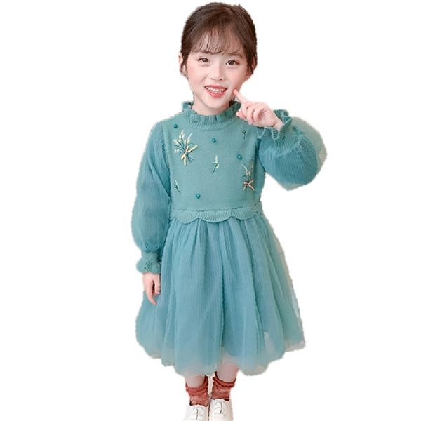 sweater dress girl party for girls pearl children flower embroidery children's costumes 210527, Red;yellow
sweater dress girl party for girls pearl children flower embroidery children's costumes 210527, Red;yellow