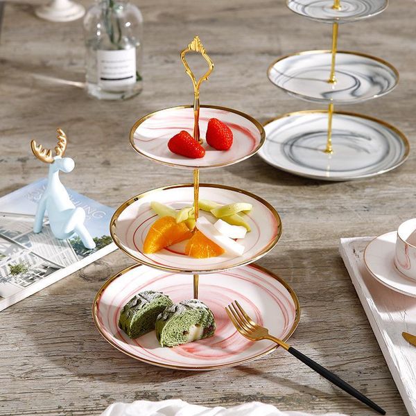 kitchen storage & organization exquisite 3 layers european ceramic fruit snack tray wedding dessert pastry plate marble texture with gold tr
kitchen storage & organization exquisite 3 layers european ceramic fruit snack tray wedding dessert pastry plate marble texture with gold tr