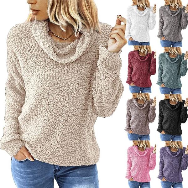 women's sweaters fashion women'swomen turtleneck sweater loose solid color plush long sleeve pullover soft knitted femme jumper #4, White;black
women's sweaters fashion women'swomen turtleneck sweater loose solid color plush long sleeve pullover soft knitted femme jumper #4, White;black