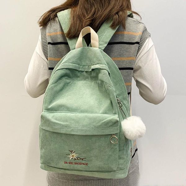 backpack stripe female corduroy kawaii women school bag embroidery teenage girl cute harajuku fashion bags student lady
backpack stripe female corduroy kawaii women school bag embroidery teenage girl cute harajuku fashion bags student lady
