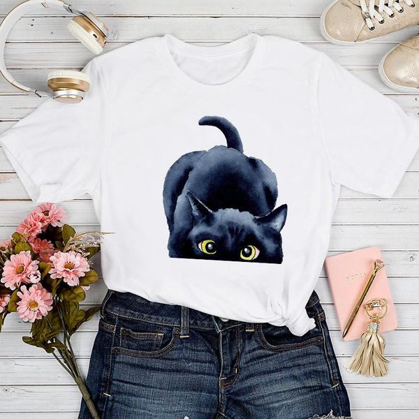 women's t-shirt t-shirts women cat cartoon funny pet 2021 clothing spring summer tshirt lady graphic female print clothes tee, White
women's t-shirt t-shirts women cat cartoon funny pet 2021 clothing spring summer tshirt lady graphic female print clothes tee, White