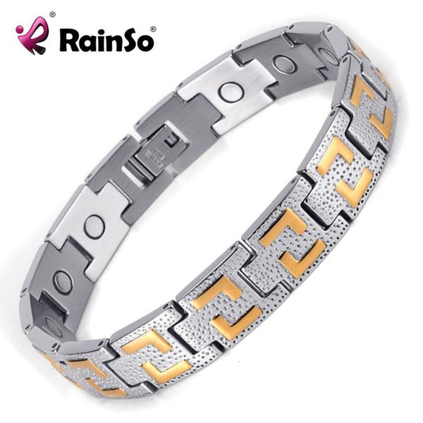 link, chain healing magnetic bracelet men 316l stainless steel bangle health charms jewelry osb-1264sg, Black
link, chain healing magnetic bracelet men 316l stainless steel bangle health charms jewelry osb-1264sg, Black