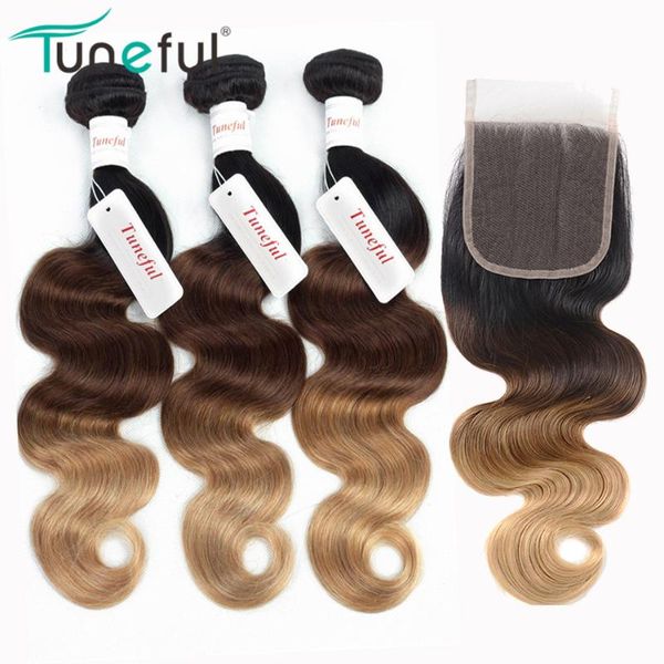 human hair bulks t1b/4/27# honey blonde bundles with closure tuneful brazilian body wave remy weft ombre, Black
human hair bulks t1b/4/27# honey blonde bundles with closure tuneful brazilian body wave remy weft ombre, Black