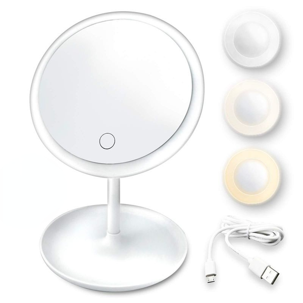 compact mirrors led makeup mirror with light lamp storage deskrotating cosmetic adjustable dimming usb vanity
compact mirrors led makeup mirror with light lamp storage deskrotating cosmetic adjustable dimming usb vanity