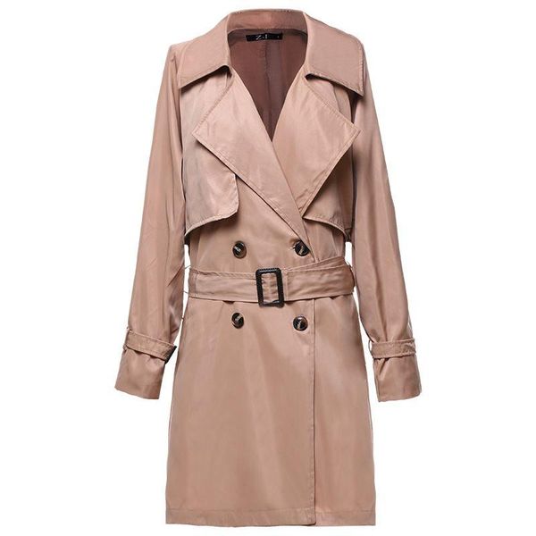 women's trench coats casual autumn elegant black gothic 2021 women long slim thin lapel plain button female vintage green overcoats, Tan;black
women's trench coats casual autumn elegant black gothic 2021 women long slim thin lapel plain button female vintage green overcoats, Tan;black