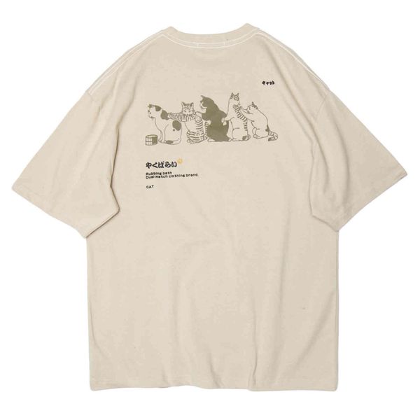 men's t-shirts lacible harajuku japanese kanji queue cats tees cotton streetwear print short sleeve shirt oversized t shirts men women, White;black
men's t-shirts lacible harajuku japanese kanji queue cats tees cotton streetwear print short sleeve shirt oversized t shirts men women, White;black