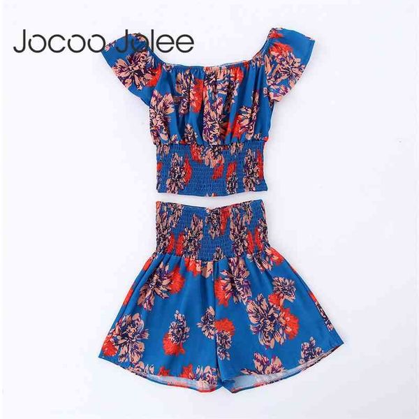 2 piece women off the shoulder and set floral print ruffles tulip shorts suits beach suit 210416, White
2 piece women off the shoulder and set floral print ruffles tulip shorts suits beach suit 210416, White