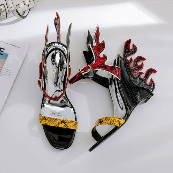 snake pattern women sandals super high heels shoes retro zapatillas mujer summer femmes sandales mixedcolor buty damskie, Black
snake pattern women sandals super high heels shoes retro zapatillas mujer summer femmes sandales mixedcolor buty damskie, Black