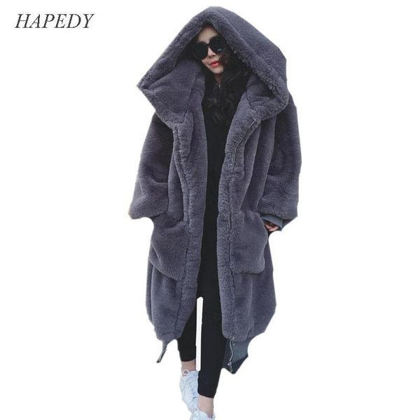 women's fur & faux hapedy oversized winter coat women parka long warm jacket coats hooded loose thick female outwear, Black
women's fur & faux hapedy oversized winter coat women parka long warm jacket coats hooded loose thick female outwear, Black