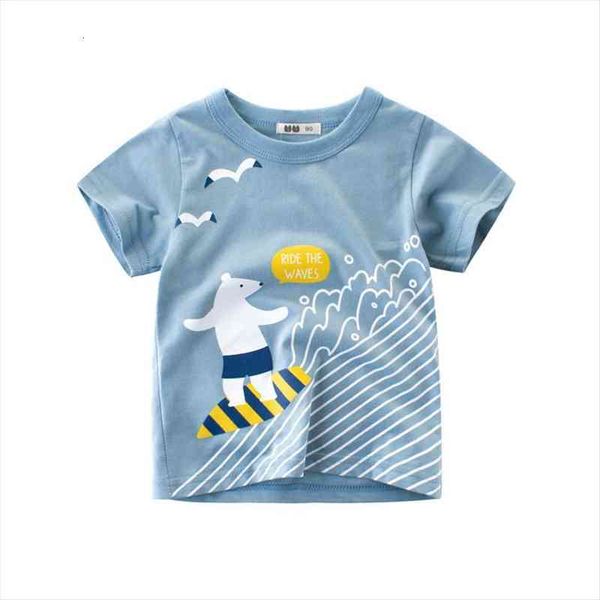 baby boys gilrs summer thin clothes children short sleeved cartoon animal t shirt 2 8y cotton underwear, Blue
baby boys gilrs summer thin clothes children short sleeved cartoon animal t shirt 2 8y cotton underwear, Blue