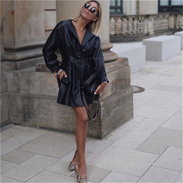 women's jackets autumn winter women coats black slim cool lady pu soft leather female basic buckle outwear coat plus size, Black;brown
women's jackets autumn winter women coats black slim cool lady pu soft leather female basic buckle outwear coat plus size, Black;brown