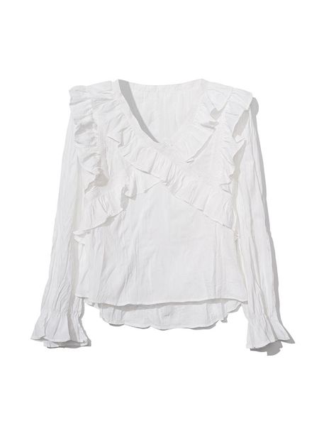 women's blouses & shirts white v neck shirt blouse fashion long sleeve loose chiffon women hong kong style camisa femenina clothing ef5
women's blouses & shirts white v neck shirt blouse fashion long sleeve loose chiffon women hong kong style camisa femenina clothing ef5