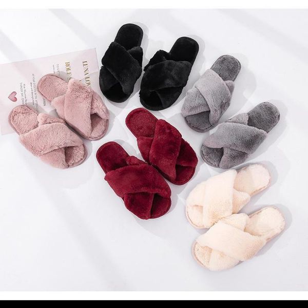 slippers winter/spring women house faux fur warm flat shoes female slip on home furry ladies, Black
slippers winter/spring women house faux fur warm flat shoes female slip on home furry ladies, Black