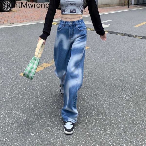 women's jeans graffiti contrast tie dye colorblock high waist boyfriend streetwear women denim pant long baggy fashion casual harajuku, Blue
women's jeans graffiti contrast tie dye colorblock high waist boyfriend streetwear women denim pant long baggy fashion casual harajuku, Blue