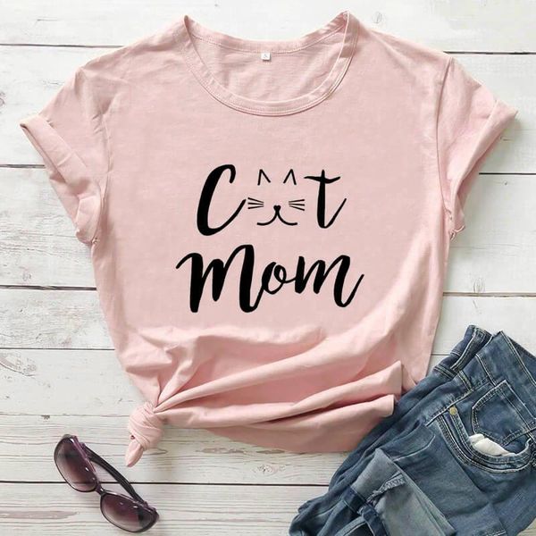 women's t-shirt cat mom shirts arrival funny casual 100%cotton mama lover pet gift p396, White
women's t-shirt cat mom shirts arrival funny casual 100%cotton mama lover pet gift p396, White