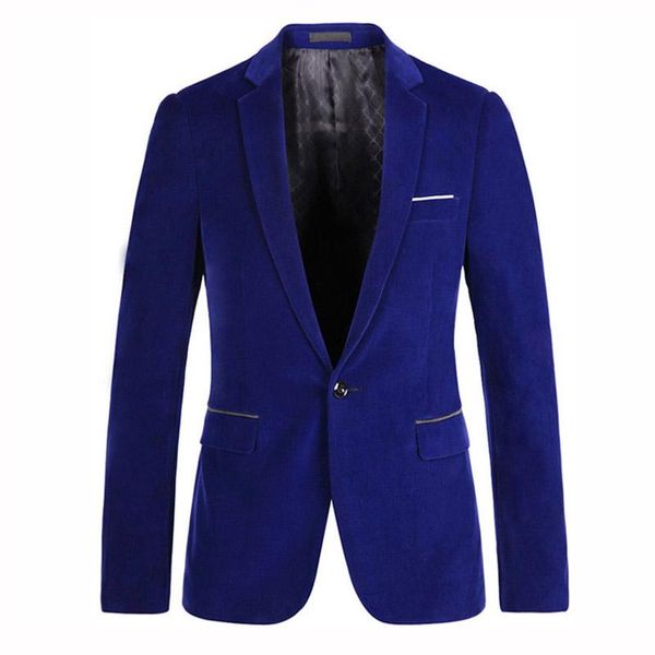 men's suits & blazers male one button royal blue velvet slim fit blazer mens prom stage wedding men business casual corduroy jacket, White;black
men's suits & blazers male one button royal blue velvet slim fit blazer mens prom stage wedding men business casual corduroy jacket, White;black