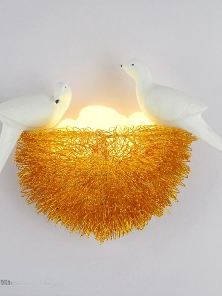wall lamp led golden bird's nest home decoration, 3d design, modern living room and study
wall lamp led golden bird's nest home decoration, 3d design, modern living room and study