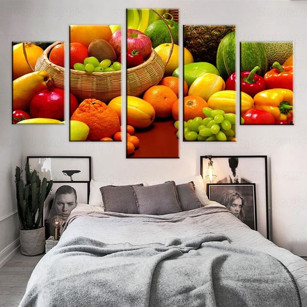 other home decor 5 panels kitchen theme decorative canvas art prints a variety of fruits realist modular pictures wall paintings for room
other home decor 5 panels kitchen theme decorative canvas art prints a variety of fruits realist modular pictures wall paintings for room