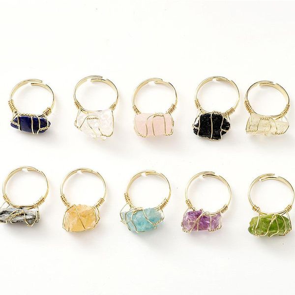 wedding rings natural stone ring open mouth original amethyst white crystal amorphous hand wound silk, Slivery;golden
wedding rings natural stone ring open mouth original amethyst white crystal amorphous hand wound silk, Slivery;golden