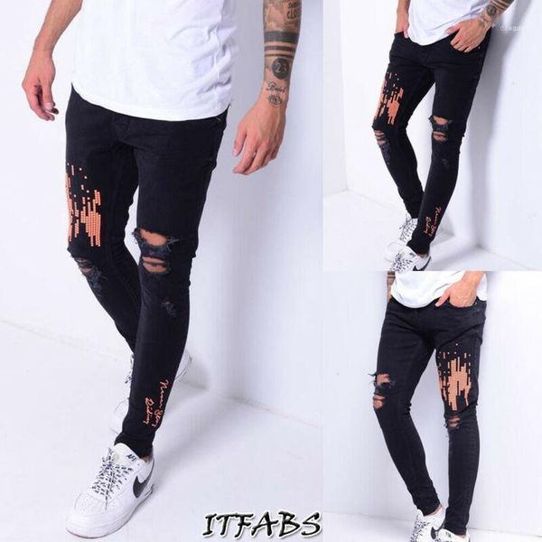 men jeans tight-fitting slim hole stitching zipper denim pencil pans male autumn fashion background 2021 pants1, Blue
men jeans tight-fitting slim hole stitching zipper denim pencil pans male autumn fashion background 2021 pants1, Blue