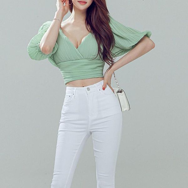 arrival fashion blouse women temperament elegant casual backless office lady fresh simple chiffon solid wild short women's blouses, White
arrival fashion blouse women temperament elegant casual backless office lady fresh simple chiffon solid wild short women's blouses, White