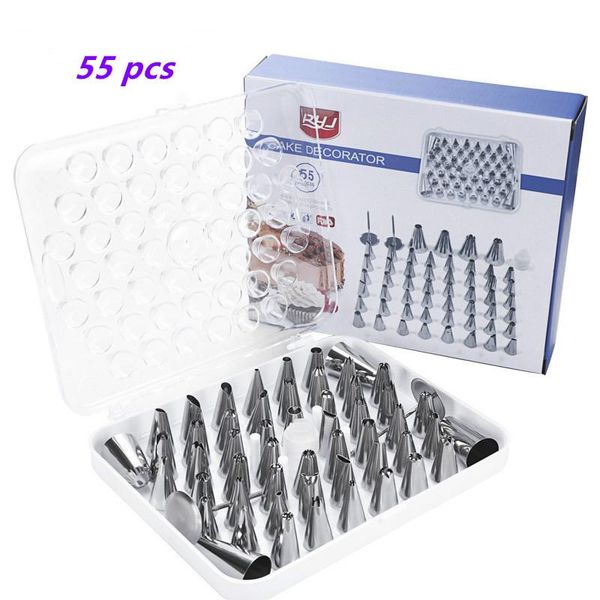 baking & pastry tools 55/18 pcs stainless steel kitchen dessert cake decorating accessory large size cream nozzle squeeze flower with storag
baking & pastry tools 55/18 pcs stainless steel kitchen dessert cake decorating accessory large size cream nozzle squeeze flower with storag