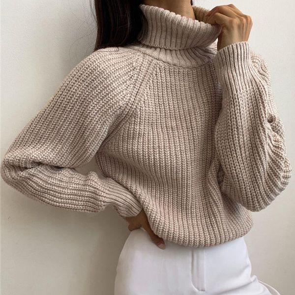 women's sweaters loose and lazy wind high neck pullover sweater for women in autumn winter versatile slim long sleeve knitted dresses, White;black
women's sweaters loose and lazy wind high neck pullover sweater for women in autumn winter versatile slim long sleeve knitted dresses, White;black