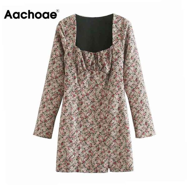 aachoae women retro floral print mini dress square collar a line party dress female long sleeve chic dresses robe femme 210413, Black;gray
aachoae women retro floral print mini dress square collar a line party dress female long sleeve chic dresses robe femme 210413, Black;gray