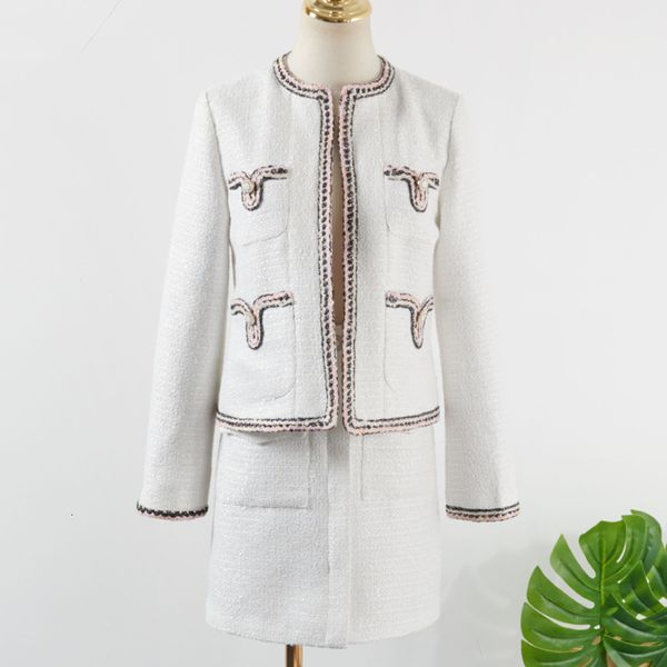 women's sweaters autumn tweed two pieces female ensemble jacket short $pockets mni skirt 2 piece set of garments clothes vq70, White;black
women's sweaters autumn tweed two pieces female ensemble jacket short $pockets mni skirt 2 piece set of garments clothes vq70, White;black