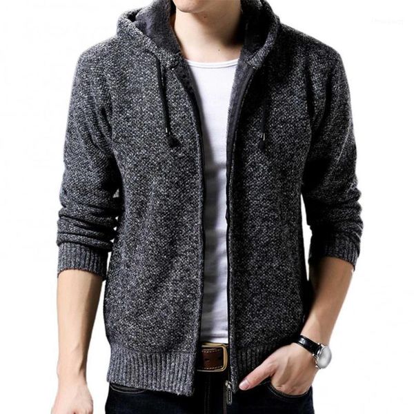 men's jackets 40%men autumn winter long sleeve plush liner zip pockets knitted hooded coat jacket, Black;brown
men's jackets 40%men autumn winter long sleeve plush liner zip pockets knitted hooded coat jacket, Black;brown
