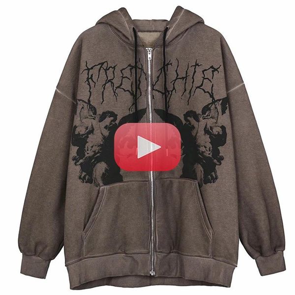 women's hoodies & sweatshirts women vintage angel print hooded jacket men zip up long sleeve pocket autumn winter streetwear coat y2k a, Black
women's hoodies & sweatshirts women vintage angel print hooded jacket men zip up long sleeve pocket autumn winter streetwear coat y2k a, Black