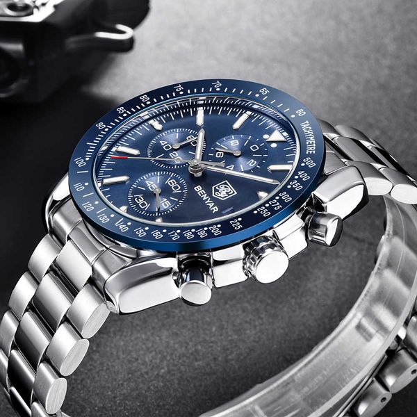 benyar brand luxury full steel business quartz watch men casual waterproof sports es clock relogio masculino 210728, Slivery;brown
benyar brand luxury full steel business quartz watch men casual waterproof sports es clock relogio masculino 210728, Slivery;brown