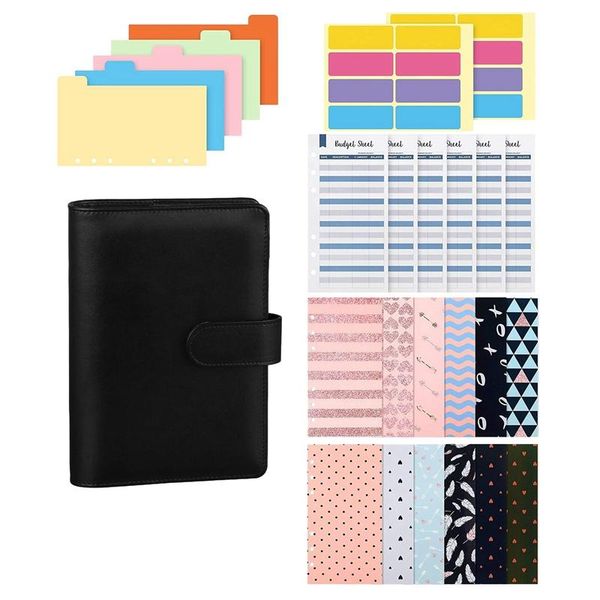 gift wrap a6 pu leather notebook binder budget planner organizer colorful waterproof cash envelopes expense sheets
gift wrap a6 pu leather notebook binder budget planner organizer colorful waterproof cash envelopes expense sheets