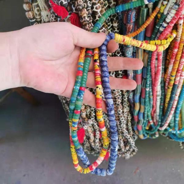 chains 1pcs colored glaze irregular handmade long necklace antique ancient jewelry loulan culture beautiful beads detachable, Silver
chains 1pcs colored glaze irregular handmade long necklace antique ancient jewelry loulan culture beautiful beads detachable, Silver