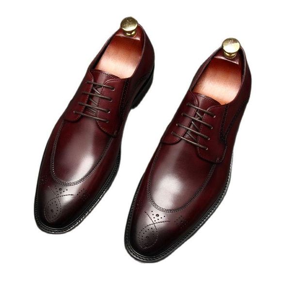 dress shoes european mens genuine leather business men derby wedding daily office work comfortable breathable cowhide shoe, Black
dress shoes european mens genuine leather business men derby wedding daily office work comfortable breathable cowhide shoe, Black