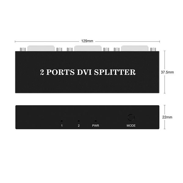 splitter 1x2 dvi-d distributor 1 in 2 out 1920*1440 for projector monitor computer graphic card video cables & connectors
splitter 1x2 dvi-d distributor 1 in 2 out 1920*1440 for projector monitor computer graphic card video cables & connectors