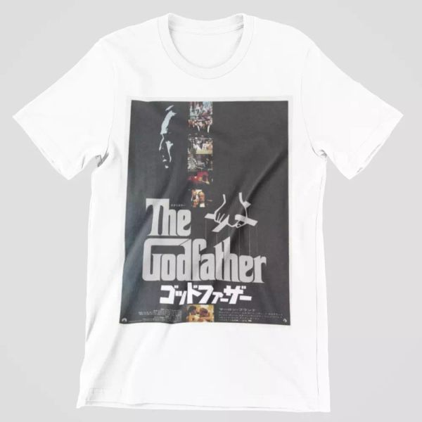 The Godfather T-Shirt Japanese Movie Poster Film Tee Mafia New York Italian Gift, White;black
The Godfather T-Shirt Japanese Movie Poster Film Tee Mafia New York Italian Gift, White;black