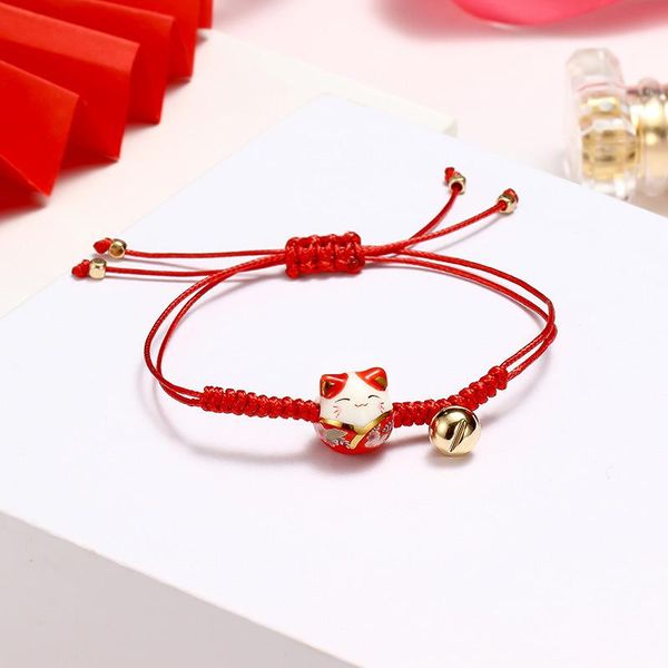 link, chain year's benmingnian ceramic treasure cat pendant hand rope student's friend red bracelet female, Black
link, chain year's benmingnian ceramic treasure cat pendant hand rope student's friend red bracelet female, Black
