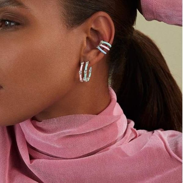 hoop & huggie colorful earring for wome5 pastel colors sparking clear cz paved fashion ear hoops, Golden;silver
hoop & huggie colorful earring for wome5 pastel colors sparking clear cz paved fashion ear hoops, Golden;silver