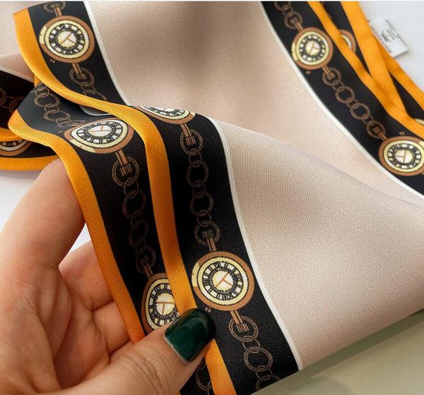 women silk scarf elegant floral printed small square neck kerchief bandana female echarpe luxury hairbands 22118, Blue;gray
women silk scarf elegant floral printed small square neck kerchief bandana female echarpe luxury hairbands 22118, Blue;gray