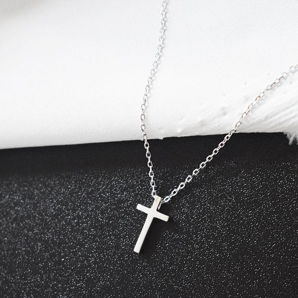 personality simple s925 sterling silver necklace ins style korean temperament mini cross clavicle chain fashion necklace female, Black
personality simple s925 sterling silver necklace ins style korean temperament mini cross clavicle chain fashion necklace female, Black