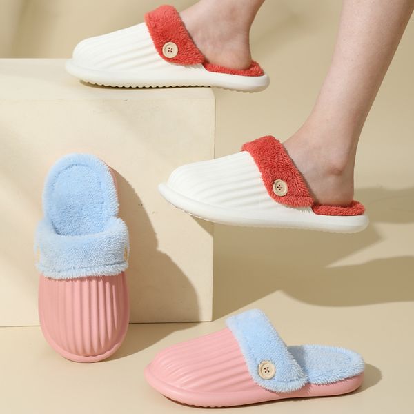 2021 waterproof washable cotton slippers female autumn winter simple plush warm home antiskid couple male, Black
2021 waterproof washable cotton slippers female autumn winter simple plush warm home antiskid couple male, Black