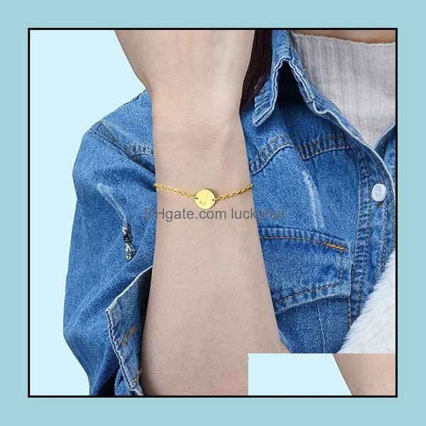 bracelets jewelrystainless steel round shape 26 letter bracelet side heart front and back wear shaped tail chain link drop delivery 2021 lf, Black
bracelets jewelrystainless steel round shape 26 letter bracelet side heart front and back wear shaped tail chain link drop delivery 2021 lf, Black